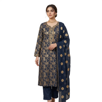 Indigo Royal Panel Dress Material