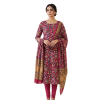 Printed Kalamkari Dress Material Set
