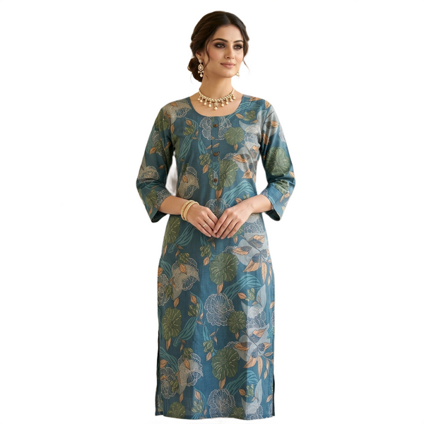 Midnight Garden Floral Kurta