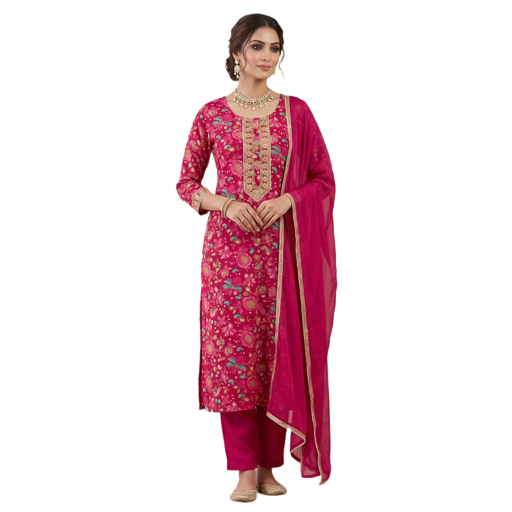 Kurta Pant and Dupatta Set