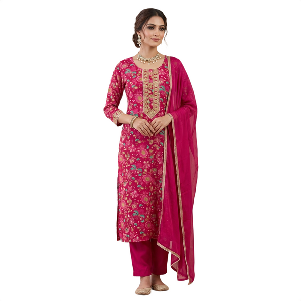 Kurta Pant and Dupatta Set