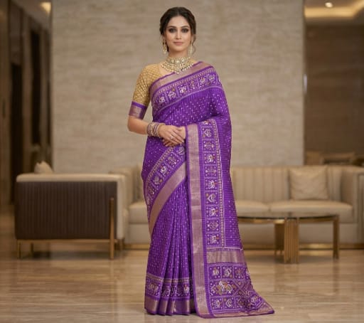 Rajkot Dola Silk Saree