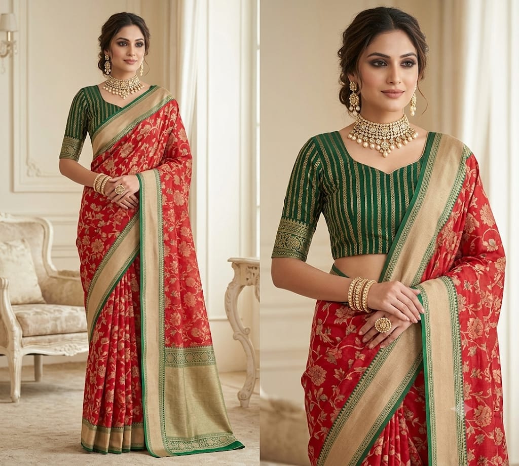 Ganga Jamuna Soft Silk saree