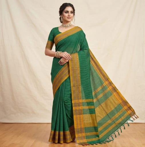 Narayanpet Mercerized Cotton Saree