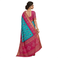 Traditional Bandhani Print Casual Saree.