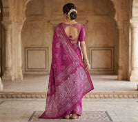 Batik Printed Bandhani Saree