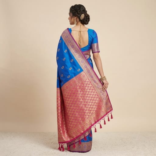 Morpankhi Kadiyal Paithani Saree