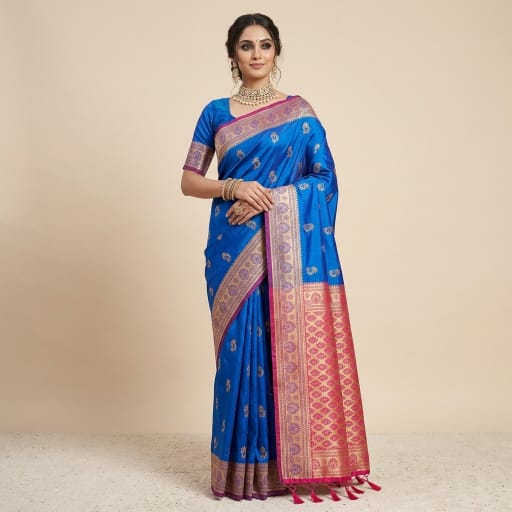 Morpankhi Kadiyal Paithani Saree