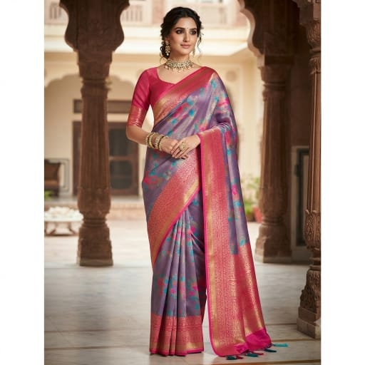 Banarasi Kora Organza Silk Saree