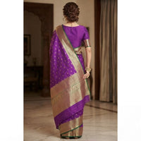 Traditional Zari Woven Kanchipuram Silk Saree.