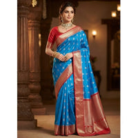 Traditional Zari Woven Kanchipuram Silk Saree.