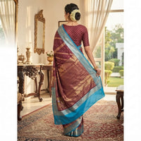 Paithani Bandhani Fusion Saree