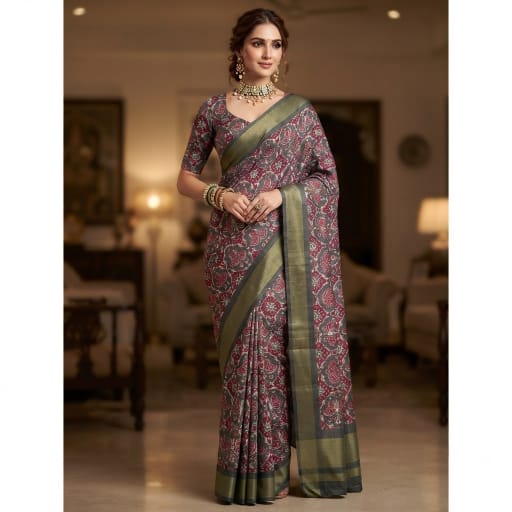 Butterfly Print Patola Style Saree.