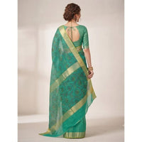 Chanderi Silk Floral Vine Saree