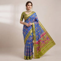Traditional Handloom-Inspired Heritage Saree.