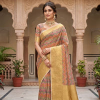 Patola Print Kota Tissue Saree