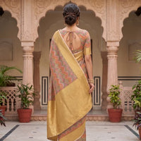 Patola Print Kota Tissue Saree