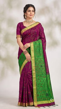 Madhubani Print Saree
