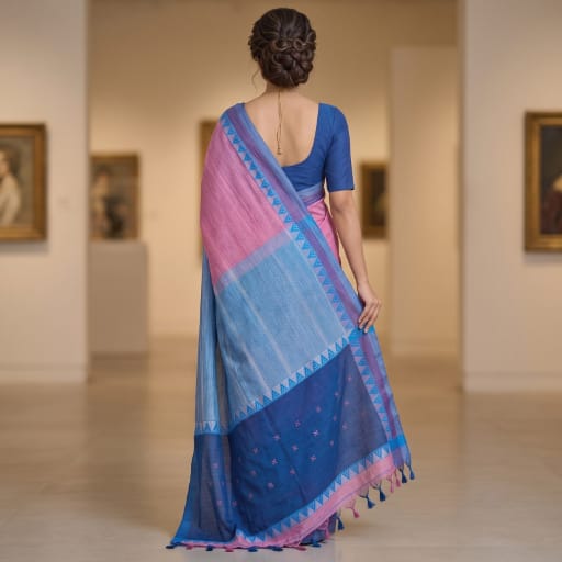 Chanderi silk-cotton saree