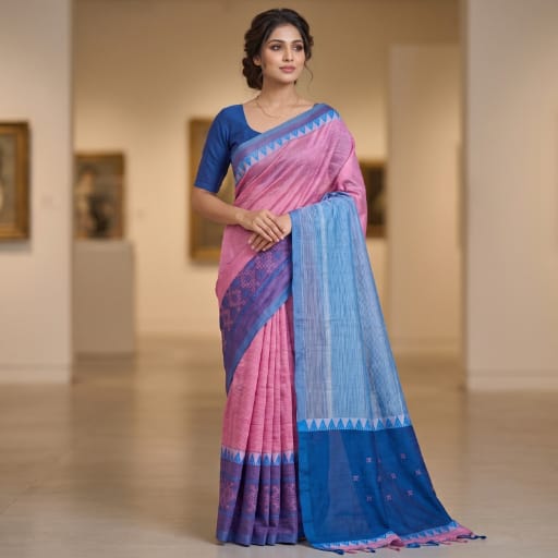 Chanderi silk-cotton saree