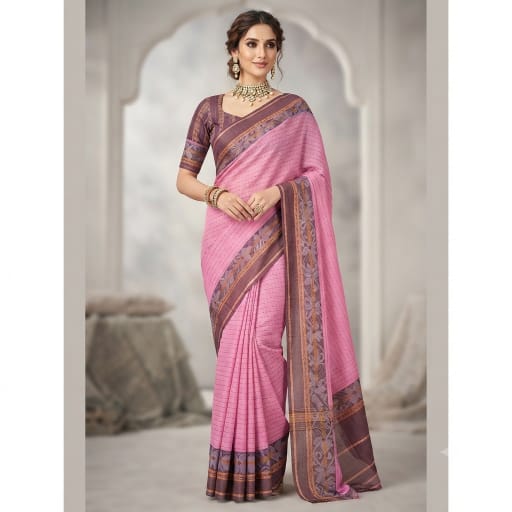 Bengal Handloom Linen Cotton Saree