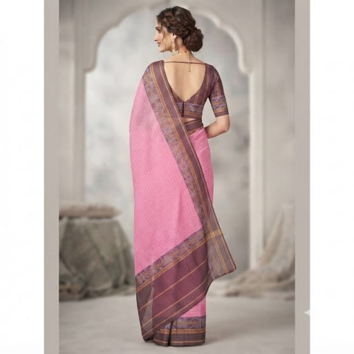Bengal Handloom Linen Cotton Saree