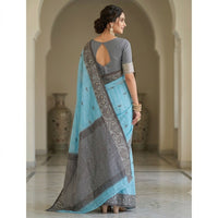 Bengal Handloom Linen Cotton Saree