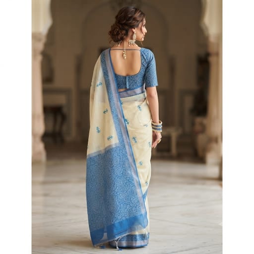 Chanderi silk-cotton saree