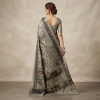 Tussar Linen Silk Saree