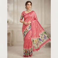 Tussar Linen Silk Saree