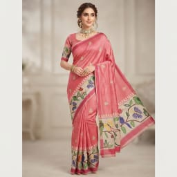 Tussar Linen Silk Saree