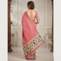 Tussar Linen Silk Saree