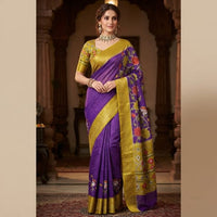 Kalamkari Handloom Paithani Saree