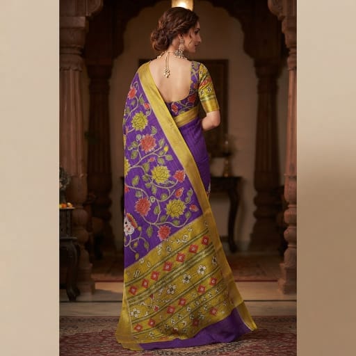 Kalamkari Handloom Paithani Saree