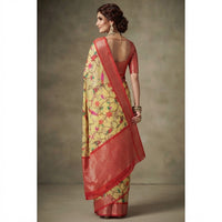 Digital Print Bird Motif Saree