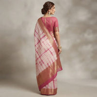 Banarasi Kora Organza Shibori Tie-Dye Saree