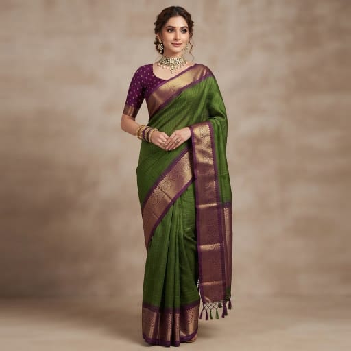 Emerald Kairi Elegance Saree