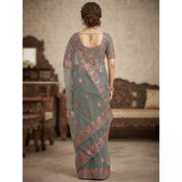 Sage Green Designer Saree