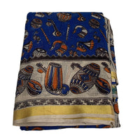 Kalamkari Printed Jari Kota Cotton Saree