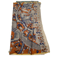 Kalamkari Printed Jari Kota Cotton Saree