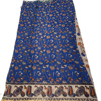 Kalamkari Printed Jari Kota Cotton Saree