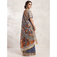 Kalamkari Printed Jari Kota Cotton Saree