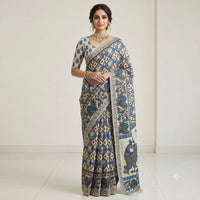 Kalamkari Printed  Kota Cotton Saree