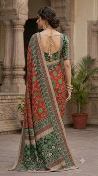 Kalamkari Printed  Kota Cotton Saree