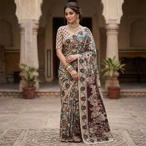 Kalamkari Cotton Saree