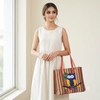 The Hoot-N-Harvest Boho Jute Tote