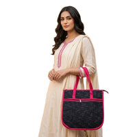 Quilted Fabric Tote Bag