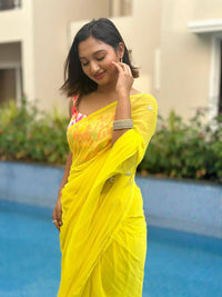 Pure georgette saree