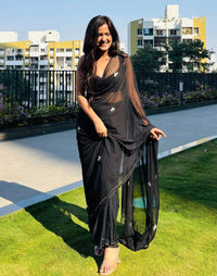 Pure georgette saree