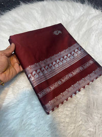 Beautiful Art Silk Jacquard Border Saree
